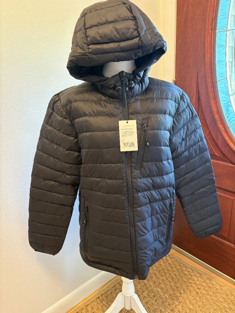 Shasta Down Hoodie II - Lightweight Youth Teen Size Medium - Black by: CIRQ